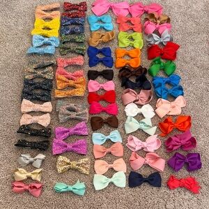 Colorful Kids Hair Bow Set